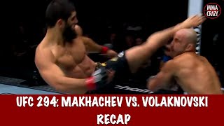 UFC 294 Islam Makhachev vs Alexander Volkanovski 2 Recap [upl. by Ardnuahc]