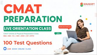 CMAT 100 Questions  CMAT Exam Preparation in Nepal  CMAT 2022  Edusoft Academy [upl. by Dnalwor224]