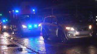 Fußgänger von PKW angefahren und schwerverletzt in BonnCastell am 12122014 [upl. by Llewxam]