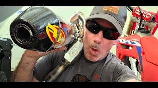 Unboxing a Full FMF Exhaust System for 2023 Honda CRF250R  Detailed View [upl. by Annehs]