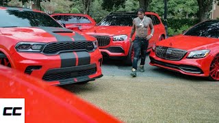 Inside Moneybagg Yos ALL RED Car Collection [upl. by Machute]