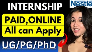 PAID Online Internship  All UGPGPhD students can apply🔥  Nesternship 2024 [upl. by Isaiah]