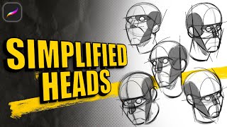 How to Draw Simplified Heads  Sketch With Me [upl. by Keen]