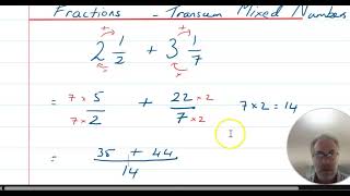 Fractions Transum Mixed Numbers [upl. by Salvadore]