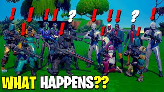 What Happens if ALL 31 Henchmen Bosses Meet in Fortnite Chapter 3 [upl. by Rothwell]