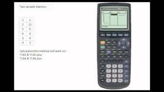 Using the Two Var Statistics mode on the TI84 [upl. by Jany]