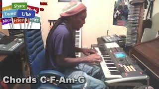 Play A long  Any One Can Play Chords  C  F  Am  G 15 [upl. by Dogs]