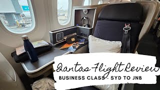 Flight Review Qantas QF63 from Sydney to Johannesburg in Business Class [upl. by Tricia]