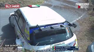 Rallye Sanremo 2022  SS8 Semoigo 1  Incidente De Tommaso  corretto [upl. by Tloh]