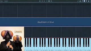 I Monster  Daydream in Blue Synthesia Piano Tutorial  FREE MIDI  neveroddoreven album [upl. by Nirrek]