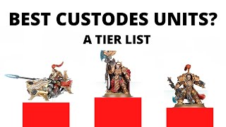 Adeptus Custodes  Strongest Unit Tier List  Power Ranking in 9th Edition [upl. by Annayak]