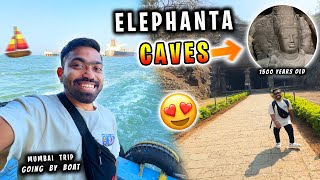 Elephanta Caves Dekh Liya 😍  Mumbai Trip [upl. by Tsirhc392]