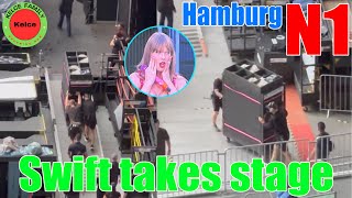 OMG Taylor Swift takes to the Volksparkstadion stage at N1 Eras Tour Hamburg [upl. by Hewie]