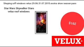 velux roof windows Star Wars Skywalker Stars 291 [upl. by Noivert]