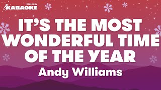 Andy Williams  Its The Most Wonderful Time of The Year Karaoke Version [upl. by Clari]