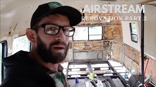 Airstream Rebuild Project 2  Subfloor and Underbelly removal [upl. by Mat]