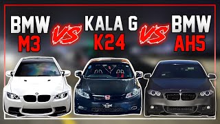 BMW M3V8 VS KALA G VS BMW 535i AH5 🔥 TEAM 4K [upl. by Anotyal761]