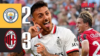 Manchester City 23 AC Milan  Colombo and Nasti for a Win in the US Tour Opener  Highlights [upl. by Eixel942]