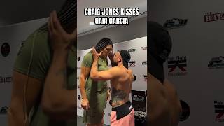 Craig Jones kisses Gabi Garcia at faceoffs and the fight is now cancelled 😳 [upl. by Lilas]