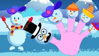 Bonecos neve dedo família  berçário rima  Kids Cartoon  Christmas Song  Snowmen Finger Family [upl. by Eillit]