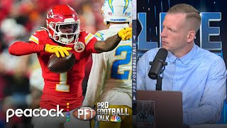 Chiefs prove their inevitability with close win vs Chargers  Pro Football Talk  NFL on NBC [upl. by Gorlin]