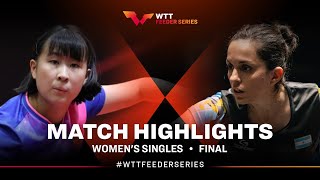 Xu Jiayi vs Ana Codina  WS Final  WTT Feeder Caracas 2024 [upl. by Hgielhsa]