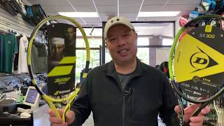 DUNLOP SRIXON SX TENNIS RACKET LINE COMPARED TO BABOLAT [upl. by Brower]