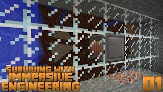 Surviving With Immersive Engineering  E01  Getting Started amp Waterwheel Power Generation [upl. by Roede773]