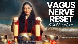 Vagus Nerve Reset  Healing Frequency  Sound Bath Meditation [upl. by Dorweiler]