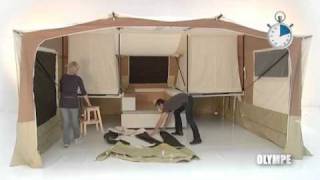 Short video showing Triganos largest family trailer tent the Olympe [upl. by Wendalyn]