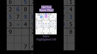 How To Solve Hard Sudoku With XYWings Sudoku Shorts 70 Sudoku puzzle shorts [upl. by Winni]