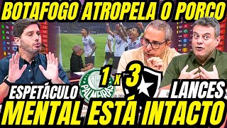 BOTAFOGO ATROPELA o PALMEIRAS e MENTAL MANTEM INTACTO PÓS JOGO TROCA de PASSES [upl. by Owen]