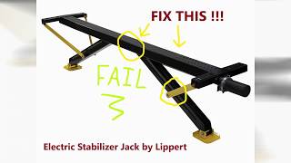 FAIL  Repair Electric Stabilizer Jacks by Lippert [upl. by Analrahc7]