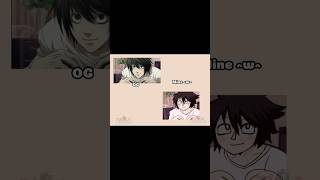 L Lawliet in my style OG vs Mine artistsonyoutube deathnote deathnoteanime lawliet digitalart [upl. by Petronilla814]