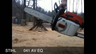 STIHL 041 AV Electronic Quickstop [upl. by Stanislas]