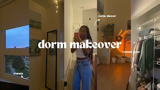 Dorm Makeover  room tour  uni diaries [upl. by Baptista153]