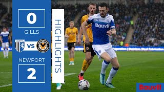 HIGHLIGHTS  Gillingham 0 Newport County 2 [upl. by Lleral]