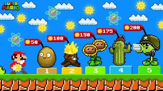 If Mario Can BUY any Plant in Plants vs Zombies 2 [upl. by Pennie]