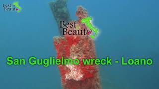 Wreck San Guglielmo  Loano  Liguria [upl. by Ahsenal]