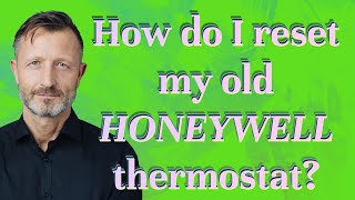 How do I reset my old Honeywell thermostat [upl. by Glantz]