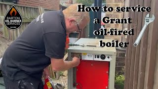 How to service a Grant oil fired boiler [upl. by Genevra558]