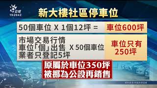 「虛坪改革」擬優先處理車道停車位 免計容積9月前政院提修法版本｜20230627 公視晚間新聞 [upl. by Nediarb]