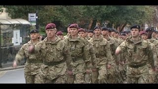 Household Cavalry Parades In Windsor  Forces TV [upl. by Aimahs]