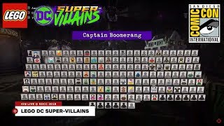 LEGO DC Super Villains  Breaking Down the Character Grid from San Diego Comic Con 2018 LIVE [upl. by Bonne]