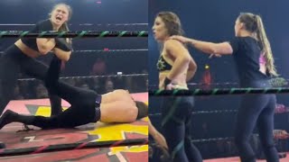 Ronda Rousey Returns To The Ring At Lucha VaVOOM Event Ronda Rousey Shares Her Thoughts [upl. by Etz]