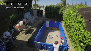 Construcción piscina acero y lámina armada · P I S C I N I A® · Piscinas de ensueño Timelapse [upl. by Garate343]