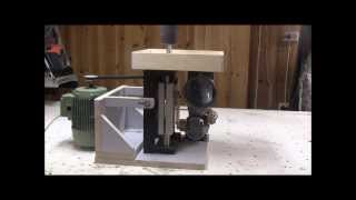 Shop made oscillating spindle sander Dry run [upl. by Gibb127]