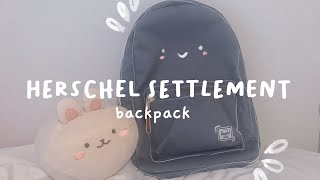 🎒Herschel Settlement Backpack review🌱🐨 [upl. by Leona634]