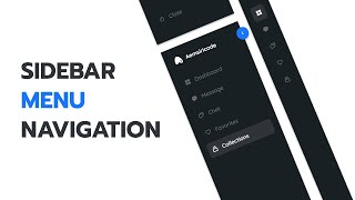 Sidebar Menu Using HTML CSS amp JAVASCRIPT [upl. by Jarlathus]
