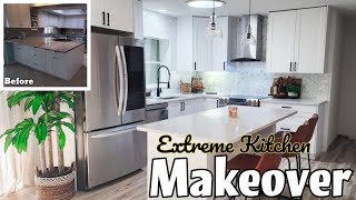 DIY KITCHEN MAKEOVER  EXTREME 70s KITCHEN REMODEL  DIY KITCHEN ON A BUDGET [upl. by Scholz]